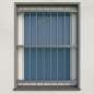 Preview: Fenstergitter abnehmbar 40x40mm / Höhe 900 - 1599mm / 3 Gurte